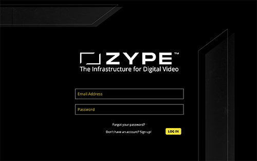 Zype+Login+Page