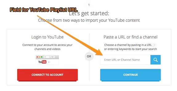 mport videos from your YouTube Playlists