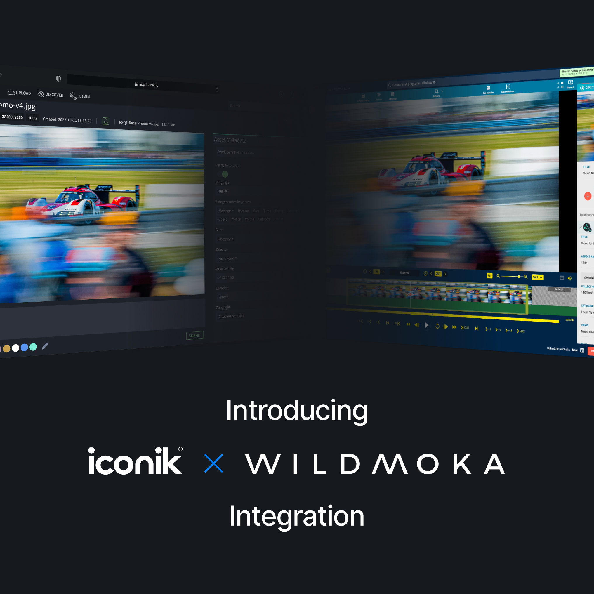 A new way to unite content creation and management: iconik x Wildmoka